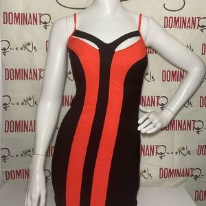 Fire Red& Black Dress